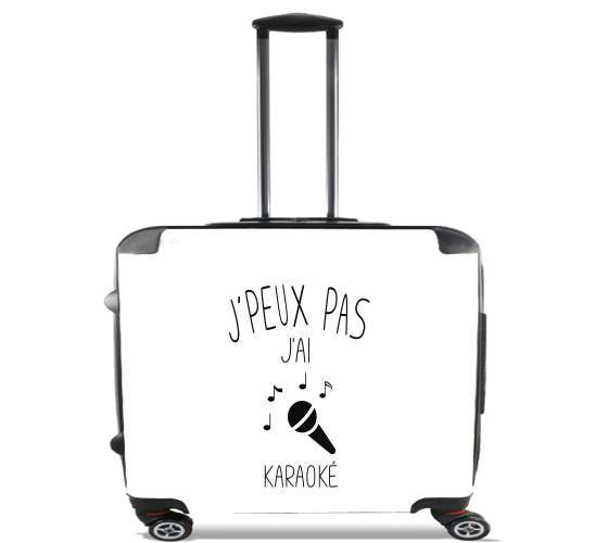  Je peux pas jai Karaoke Chant para Ruedas cabina bolsa de equipaje maleta trolley 17" laptop