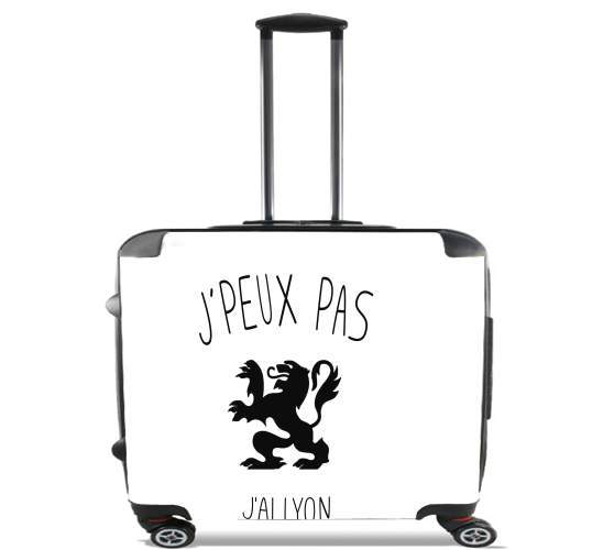  Je peux pas jai Lyon para Ruedas cabina bolsa de equipaje maleta trolley 17" laptop