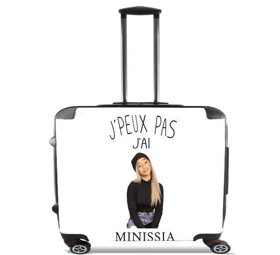  Je peux pas jai Minissia para Ruedas cabina bolsa de equipaje maleta trolley 17" laptop