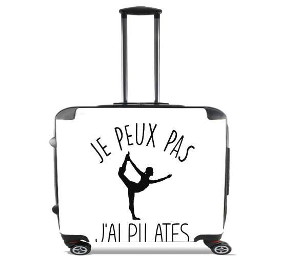  Je peux pas jai pilates para Ruedas cabina bolsa de equipaje maleta trolley 17" laptop