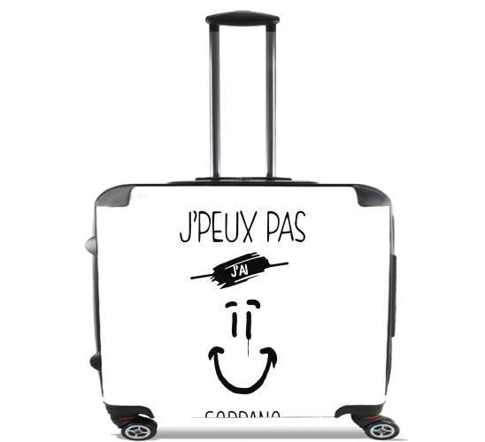  Je peux pas jai soprano Clown para Ruedas cabina bolsa de equipaje maleta trolley 17" laptop