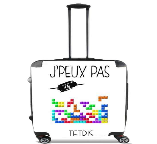  Je peux pas jai tetris para Ruedas cabina bolsa de equipaje maleta trolley 17" laptop