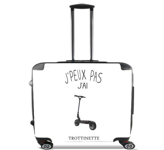  Je peux pas jai trottinette para Ruedas cabina bolsa de equipaje maleta trolley 17" laptop