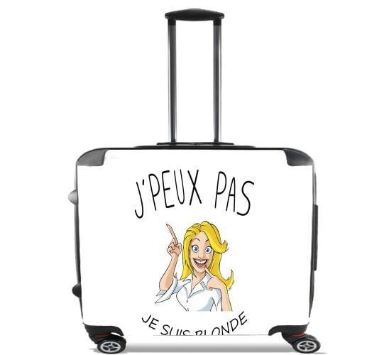  Je peux pas je suis blonde para Ruedas cabina bolsa de equipaje maleta trolley 17" laptop