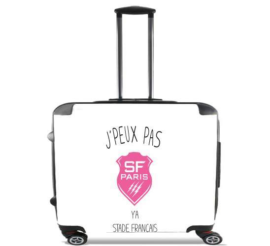  Je peux pas ya stade francais para Ruedas cabina bolsa de equipaje maleta trolley 17" laptop