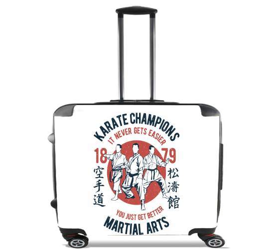  Karate Champions Martial Arts para Ruedas cabina bolsa de equipaje maleta trolley 17" laptop