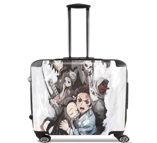  Kimetsu no Yaiba para Ruedas cabina bolsa de equipaje maleta trolley 17" laptop