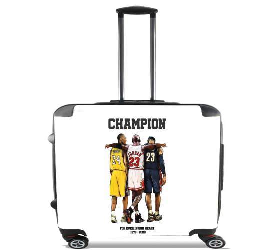  Kobe Bryant Black Mamba Tribute para Ruedas cabina bolsa de equipaje maleta trolley 17" laptop