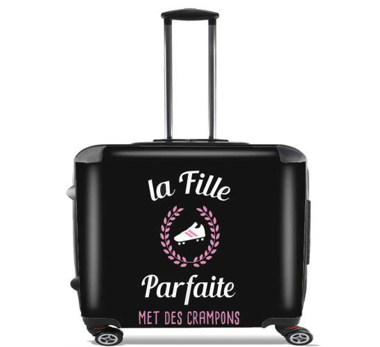  La fille parfaite met des crampons Footballeuse para Ruedas cabina bolsa de equipaje maleta trolley 17" laptop