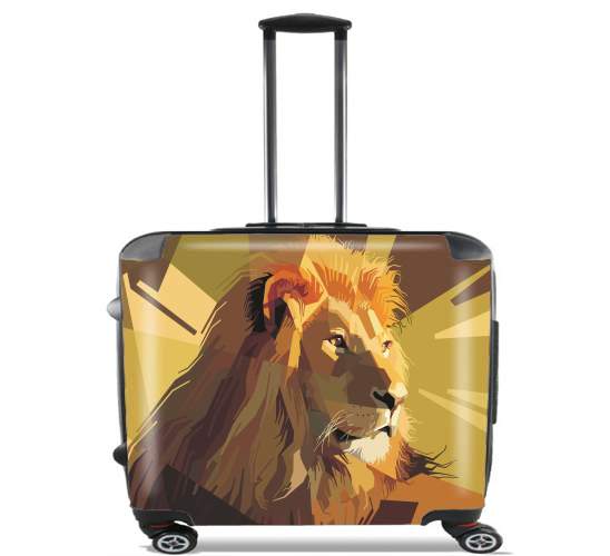  Lion Geometric Brown para Ruedas cabina bolsa de equipaje maleta trolley 17" laptop