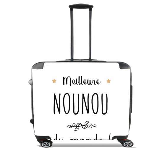  Meilleure nounou du monde para Ruedas cabina bolsa de equipaje maleta trolley 17" laptop