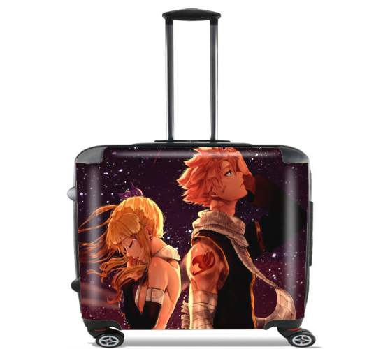  natsu dragneel x lucy heartfilia para Ruedas cabina bolsa de equipaje maleta trolley 17" laptop