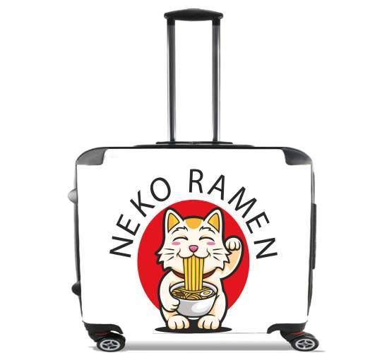  Neko Ramen Cat para Ruedas cabina bolsa de equipaje maleta trolley 17" laptop