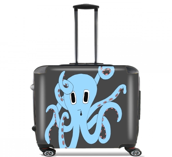  octopus Blue cartoon para Ruedas cabina bolsa de equipaje maleta trolley 17" laptop