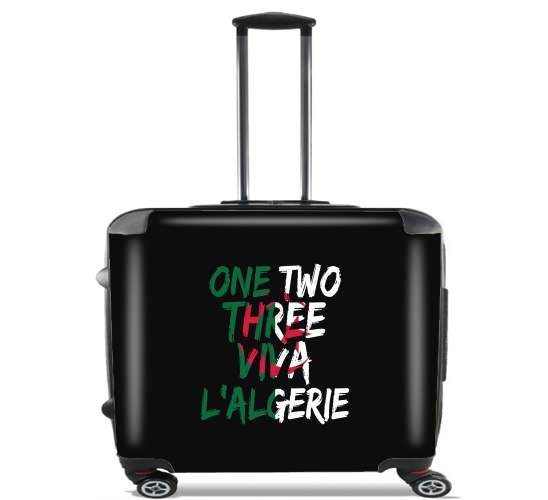  One Two Three Viva lalgerie Slogan Hooligans para Ruedas cabina bolsa de equipaje maleta trolley 17" laptop