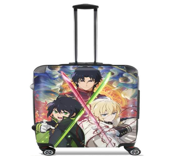  Owari no seraph para Ruedas cabina bolsa de equipaje maleta trolley 17" laptop