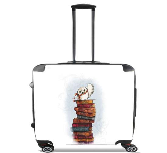  Owl and Books para Ruedas cabina bolsa de equipaje maleta trolley 17" laptop