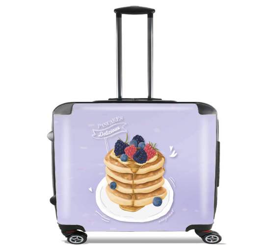  Pancakes so Yummy para Ruedas cabina bolsa de equipaje maleta trolley 17" laptop