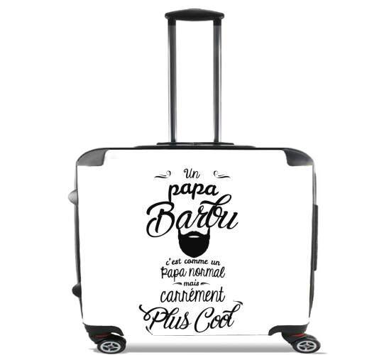  Papa Barbu comme un papa normal mais plus cool para Ruedas cabina bolsa de equipaje maleta trolley 17" laptop