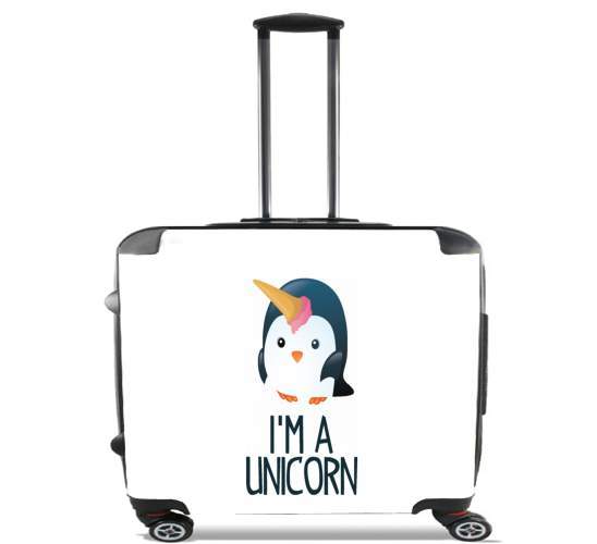  Pingouin wants to be unicorn para Ruedas cabina bolsa de equipaje maleta trolley 17" laptop