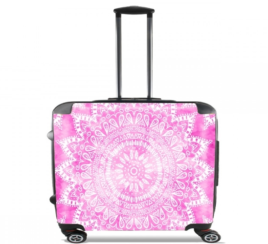  Pink Bohemian Boho Mandala para Ruedas cabina bolsa de equipaje maleta trolley 17" laptop