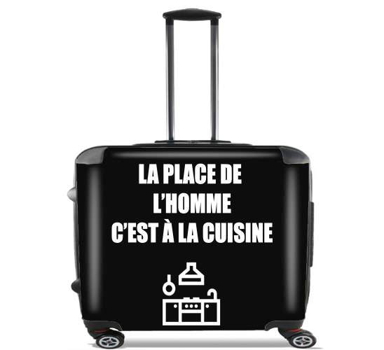  Place de lhomme cuisine para Ruedas cabina bolsa de equipaje maleta trolley 17" laptop