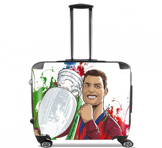  Portugal Campeoes da Europa para Ruedas cabina bolsa de equipaje maleta trolley 17" laptop