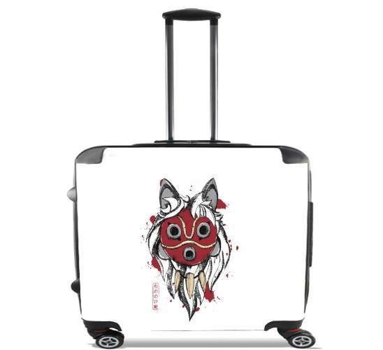   Princess Mononoke Mask para Ruedas cabina bolsa de equipaje maleta trolley 17" laptop