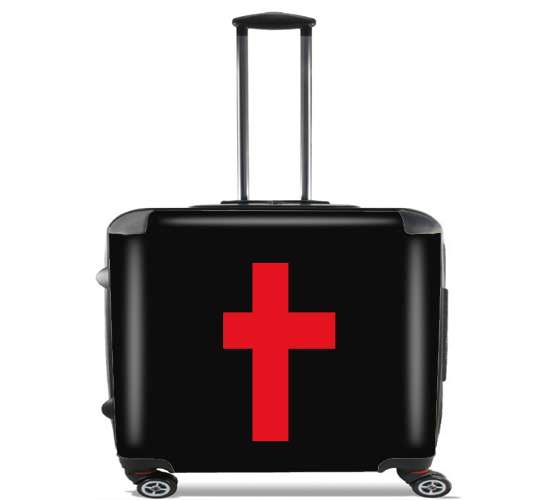  Red Cross Peace para Ruedas cabina bolsa de equipaje maleta trolley 17" laptop