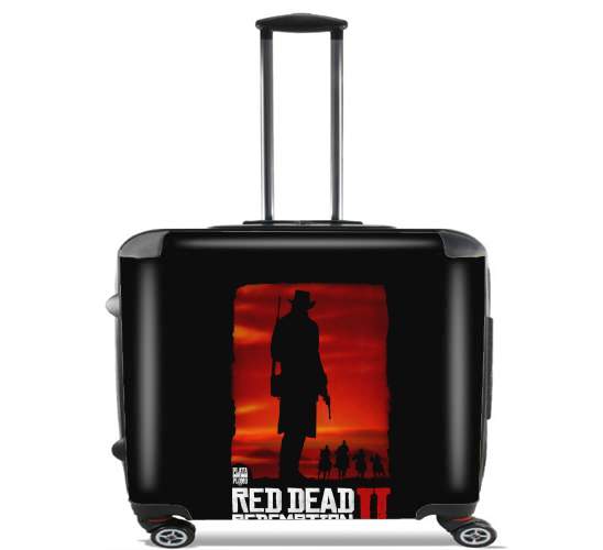  Red Dead Redemption Fanart para Ruedas cabina bolsa de equipaje maleta trolley 17" laptop