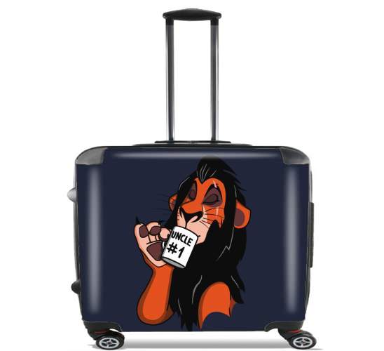  Scar Best uncle ever para Ruedas cabina bolsa de equipaje maleta trolley 17" laptop