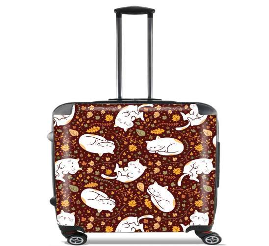  Sleeping cats seamless pattern para Ruedas cabina bolsa de equipaje maleta trolley 17" laptop