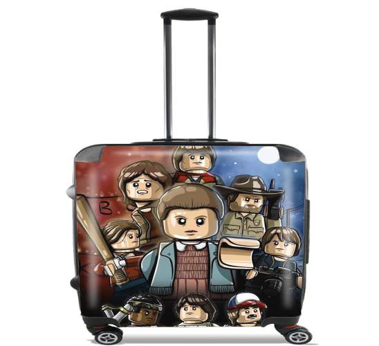  Stranger Things Lego Art para Ruedas cabina bolsa de equipaje maleta trolley 17" laptop