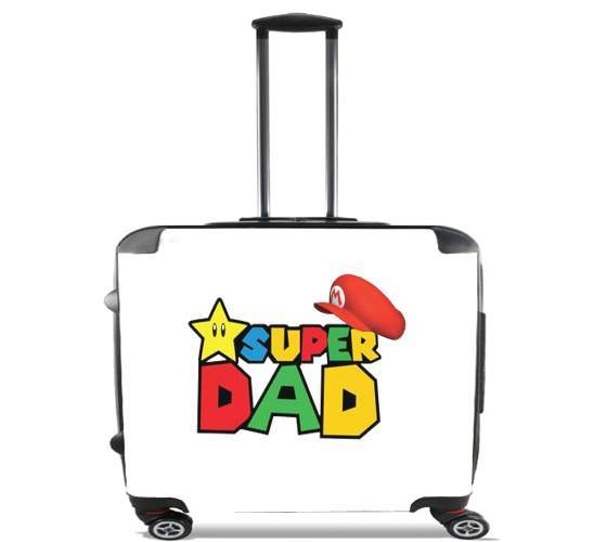  Super Dad Mario humour para Ruedas cabina bolsa de equipaje maleta trolley 17" laptop