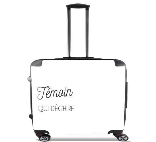  Temoin qui dechire para Ruedas cabina bolsa de equipaje maleta trolley 17" laptop