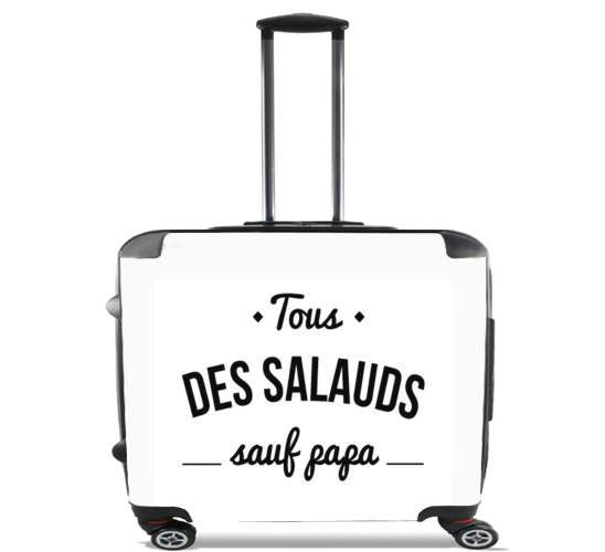  Tous des salauds sauf papa para Ruedas cabina bolsa de equipaje maleta trolley 17" laptop