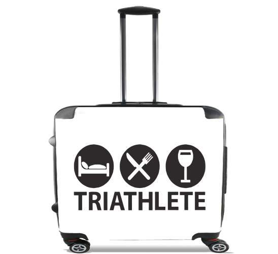  Triathlete Apero du sport para Ruedas cabina bolsa de equipaje maleta trolley 17" laptop