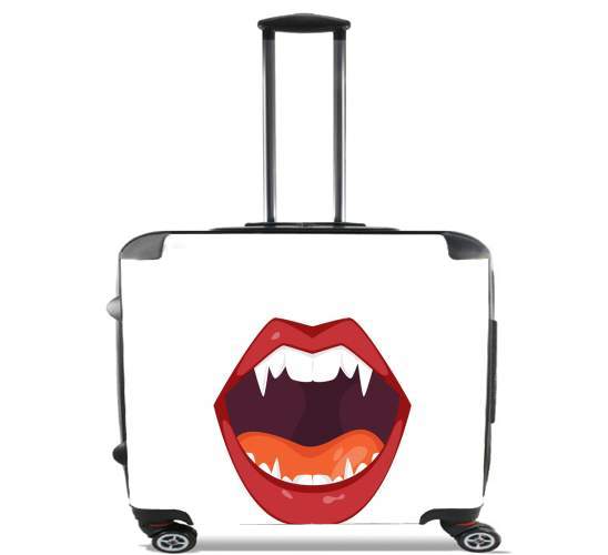  Vampire Mouth para Ruedas cabina bolsa de equipaje maleta trolley 17" laptop