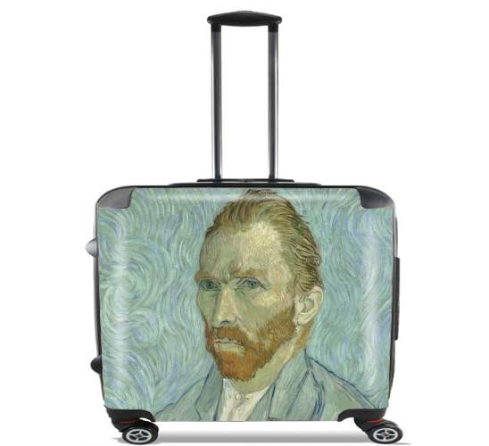  Van Gogh Self Portrait para Ruedas cabina bolsa de equipaje maleta trolley 17" laptop