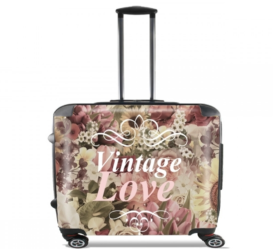  Vintage Love para Ruedas cabina bolsa de equipaje maleta trolley 17" laptop