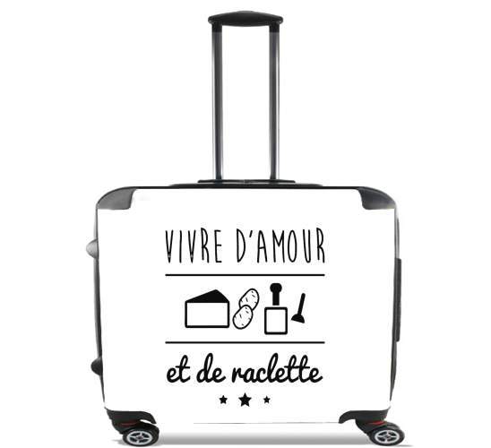  Vivre damour et de raclette para Ruedas cabina bolsa de equipaje maleta trolley 17" laptop