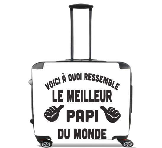  Voici a quoi ressemble le meilleur Papi du monde para Ruedas cabina bolsa de equipaje maleta trolley 17" laptop